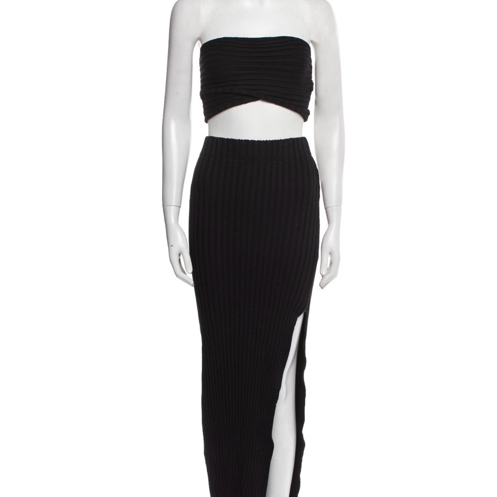 Simon Miller Black Maxi Pencil Skirt with slit